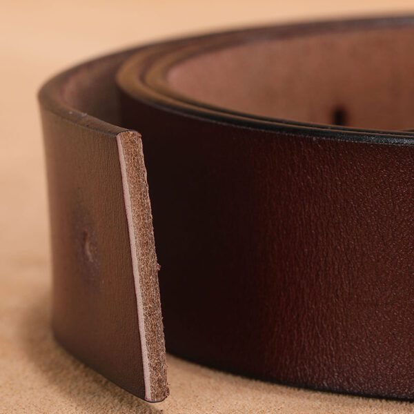 Retro Genuine Leather V-Buckle Belt – Factory Direct Sales - Image 2