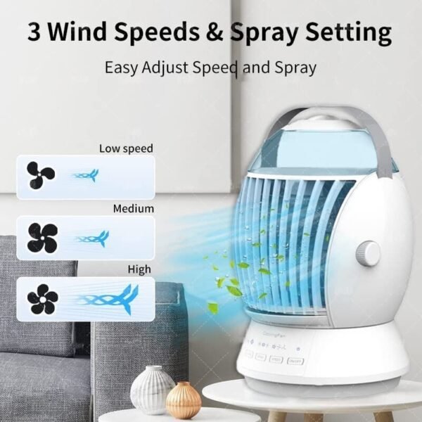 Desktop Fog Fan  Cool & Refreshing Air Solution  Ideal for Students & Offices - Image 2