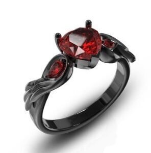 Ruby Red Zirconia Love Rings for Women – Elegant & Stylish Jewelry