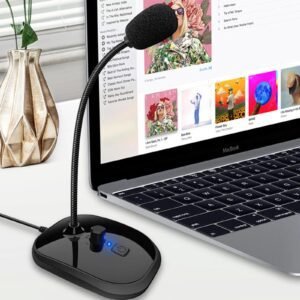 USB Gooseneck Microphone Clear Sound & Flexible Design