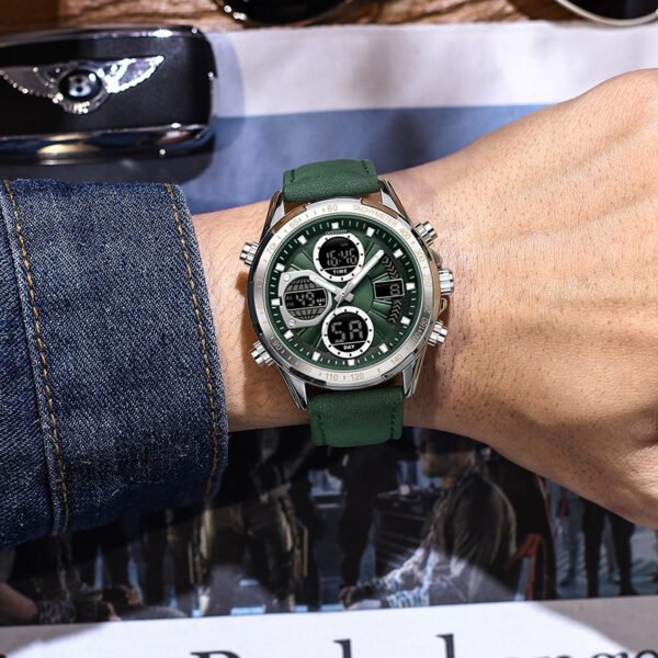 Sleek Alloy Leather Men’s Business Watch – Luminous, Waterproof & Timelessly Stylish - Image 3