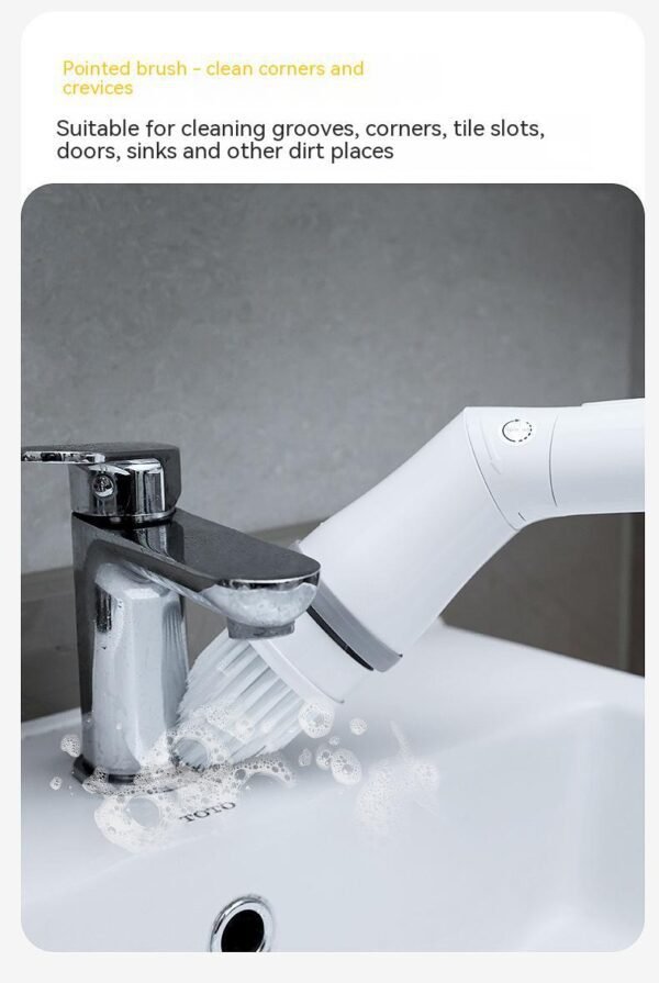 Telescopic Electric Scrubber Easy Wall & Floor Cleaning - Image 2