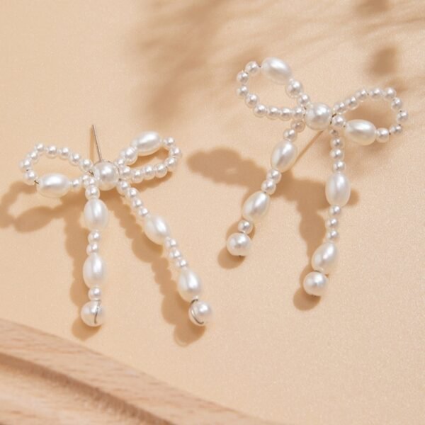 Bow Stud Earrings New Arrival Hot Sale Women - Image 3