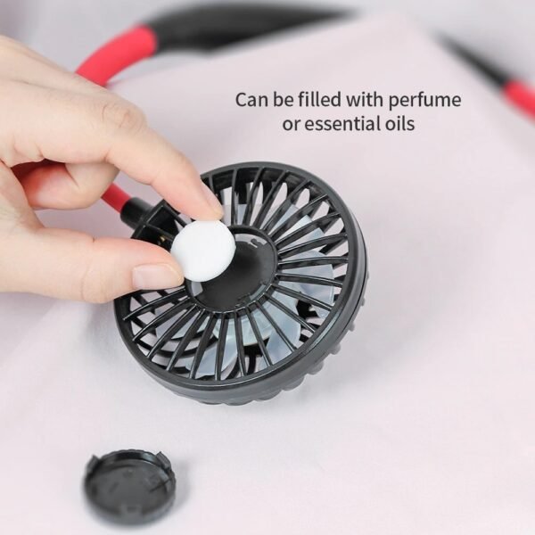 Portable USB Neckband Fan – Cool, Rechargeable & Stylish Air Cooler - Image 6