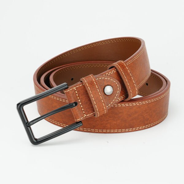 Retro Style Men's Leather Belt Belt New - Image 3