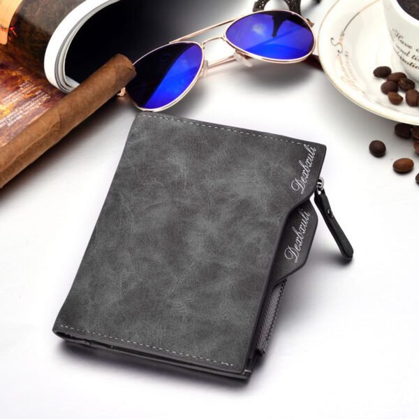 New men's short multifunctional Wallet Card Wallet Vintage multi personality card bag purse spot - Image 2