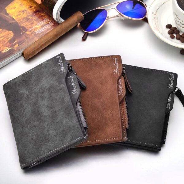 New men's short multifunctional Wallet Card Wallet Vintage multi personality card bag purse spot - Image 3