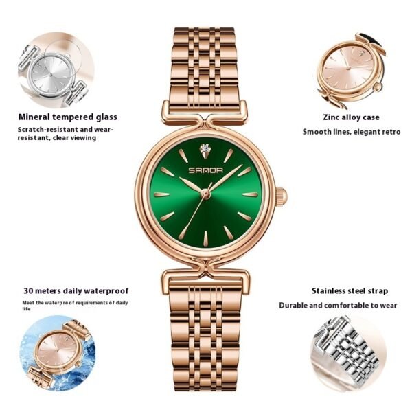 Women’s Retro Mesh Strap Watch – Stylish Outdoor All-Matching Timepiece - Image 9