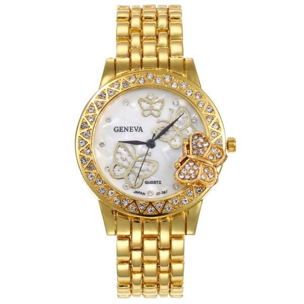 Diamond Butterfly Alloy Watch – Elegant, Feminine & Sparkling with Style