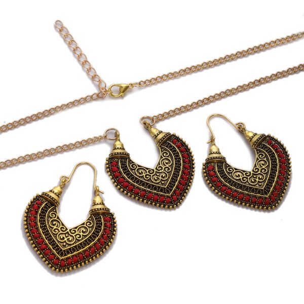 GenZ Colored Rope Jewelry Set – Earrings & Necklace Two-Piece - Image 2