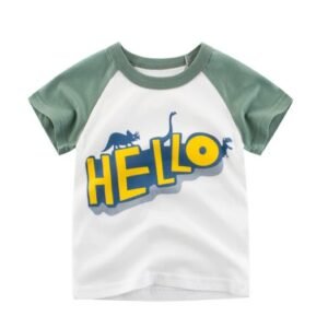 GenZ Children's Wear Summer New Korean Children's Boys Cotton T-shirt Men's Treasure In Children's Short Sleeves