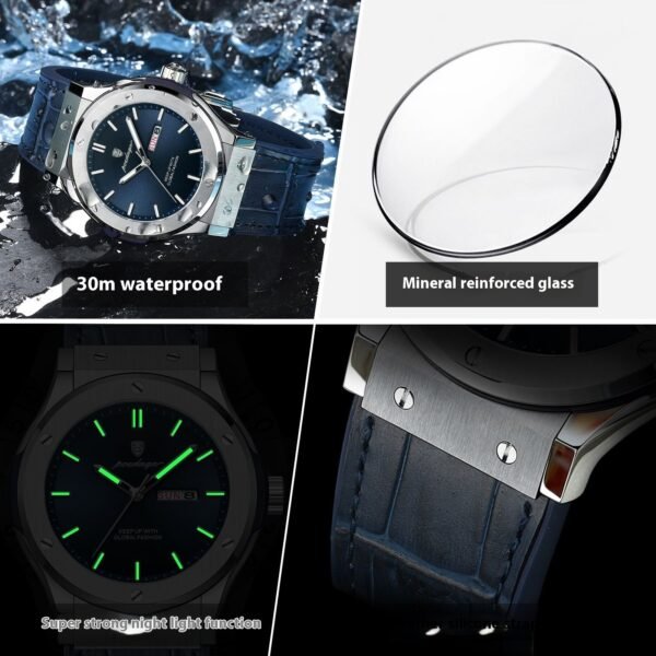 Waterproof Luminous Quartz Watch for Men – Stylish, Durable & Reliable - Image 7
