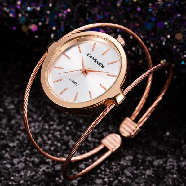 Starry Sky Simple Design Women’s Steel Wire Bracelet Watch – Elegant Minimalism Meets Celestial Charm - Image 9