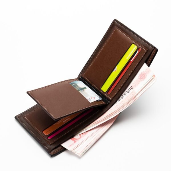 Men's Business Casual PU Wallet Sleek & Compact - Image 3