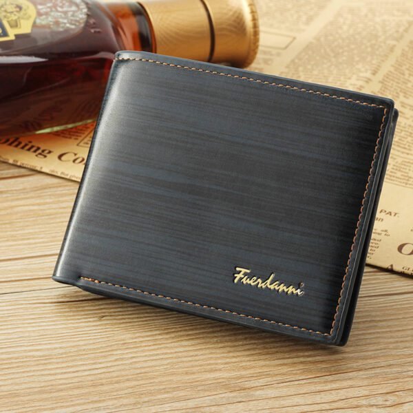 Men's Glossy Short Wallet Sleek & Stylish - Image 2