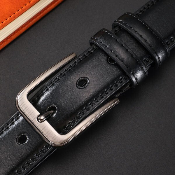 Youth Simplicity All-match Pin Buckle Pant leather Belt - Image 6