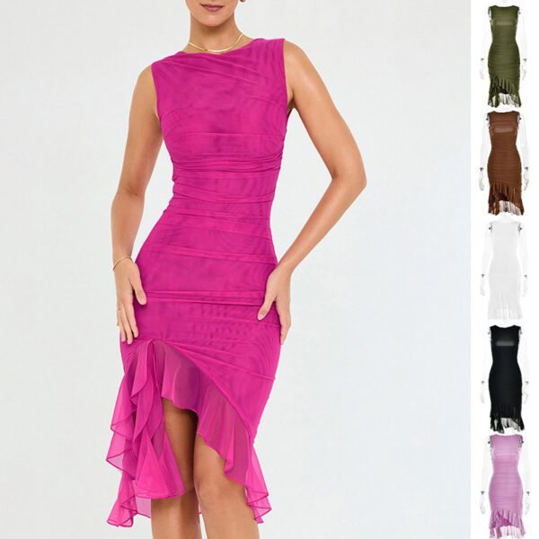 Slim Sleeveless Party Dress Chic Summer Club Fashion - Image 8