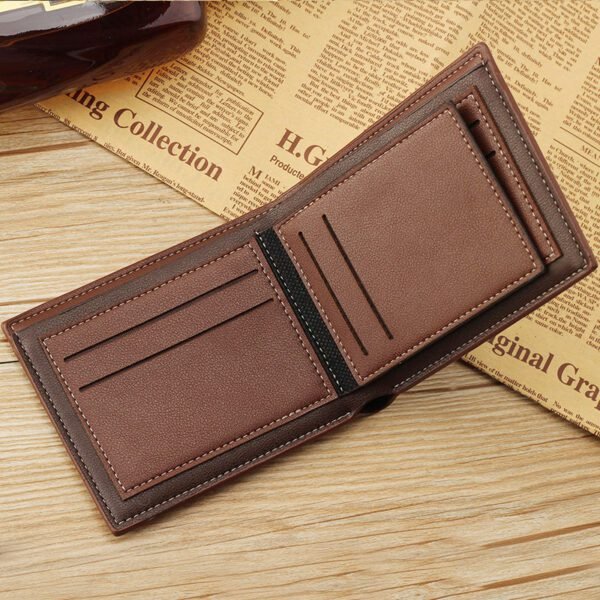 Men's Glossy Short Wallet Sleek & Stylish - Image 3