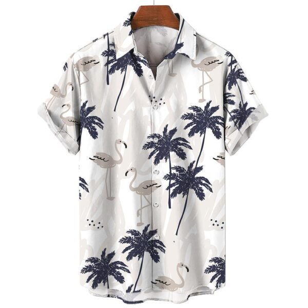 Stay Cool & Classic with the Men’s V-Neck Vintage Summer Shirt – Comfortable, Stylish. - Image 2