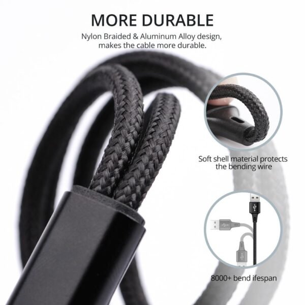 Type-C Triple Charging Cable – Fast & Reliable - Image 3
