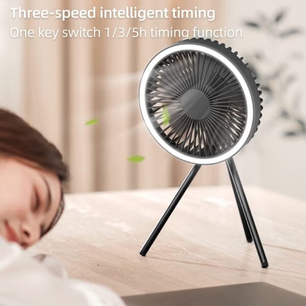 Hanging Dual-purpose Tripod Outdoor Fan Light USB Camping Tent Portable Small Ceiling Fan Camping Fan - Image 10