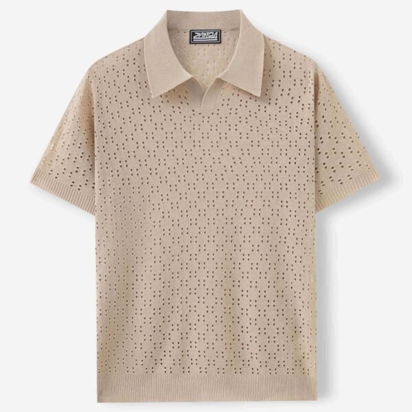 Fashion Dovetail Collar Tencel Men’s Casual Sweater – Sophisticated Comfort for Modern Style - Image 2