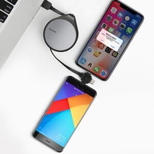 Telescopic data line three-in-one fast charging data line