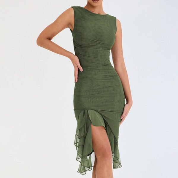 Slim Sleeveless Party Dress Chic Summer Club Fashion - Image 5