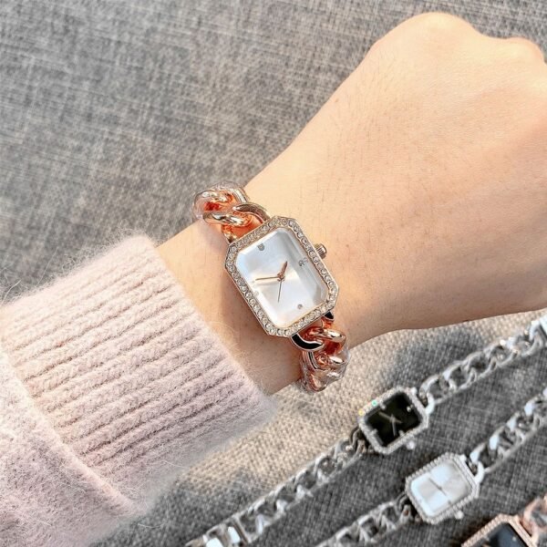 Luxury Classic Style Rectangular Women’s Quartz Watch – Timeless Elegance in Every Detail - Image 7