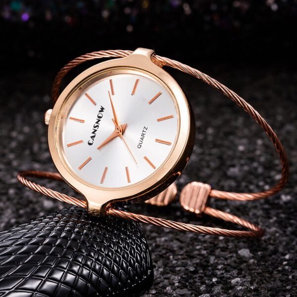 Starry Sky Simple Design Women’s Steel Wire Bracelet Watch – Elegant Minimalism Meets Celestial Charm - Image 3