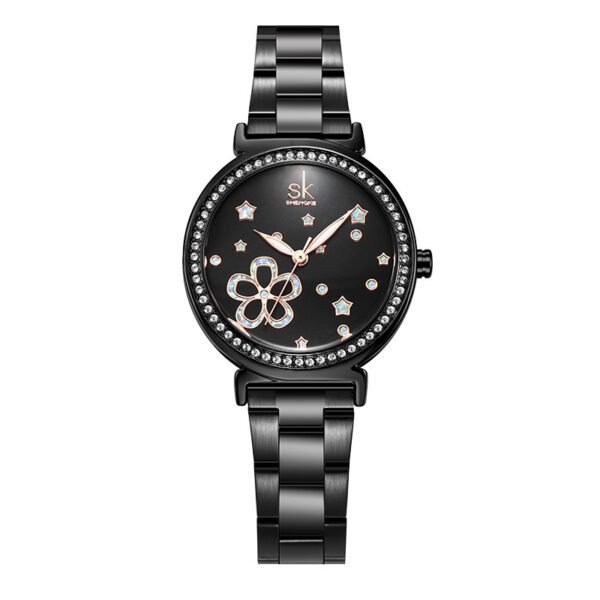 Women’s Diamond Quartz Steel Belt Watch – Elegant & Durable Luxury Timepiece - Image 2