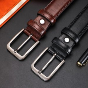Youth Simplicity All-match Pin Buckle Pant leather Belt