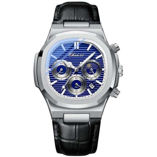 Multifunctional True Three Eyes Six-Pin Men’s Watch – Precision Engineering Meets Bold Style - Image 2