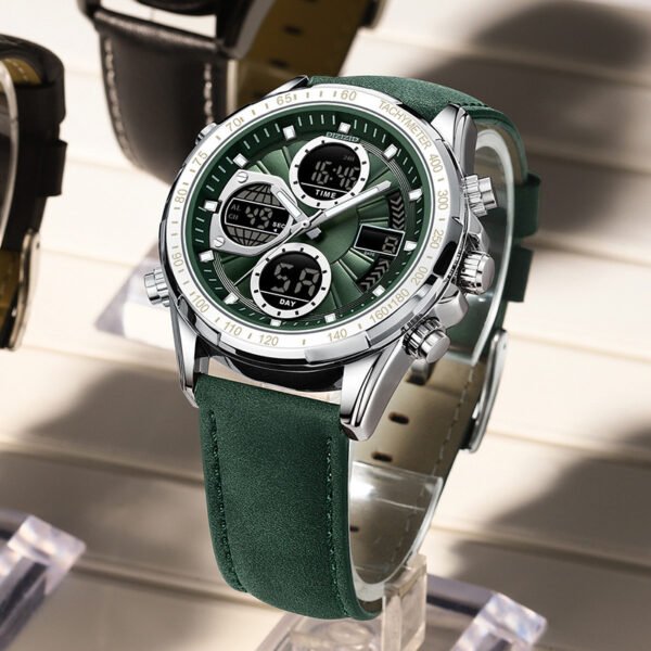 Sleek Alloy Leather Men’s Business Watch – Luminous, Waterproof & Timelessly Stylish - Image 6