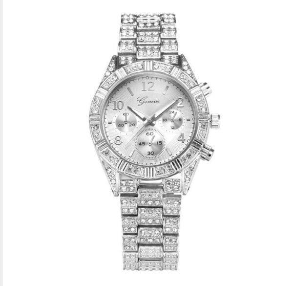 Luxury Women’s Crystal Quartz Watch – Elegant Stainless Steel Design with Sparkling Brilliance - Image 7