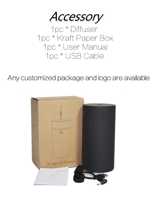 Portable 60ML Car Humidifier – USB Ultrasonic Aroma Diffuser for Fresh Air - Image 5