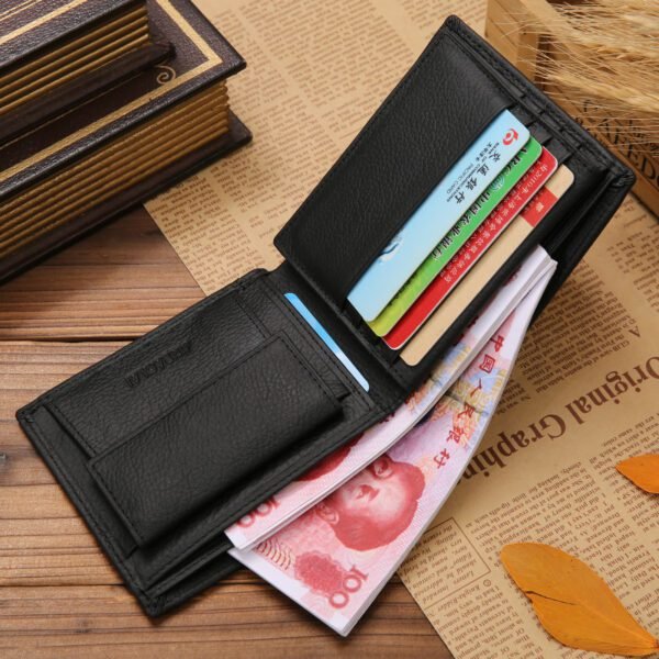 Men's wallet leather wallet coin purse - Image 2
