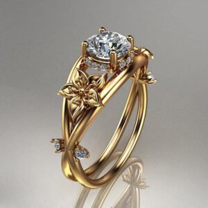 Best-Selling Diamond Flower Ring – Elegant Jewelry for Women