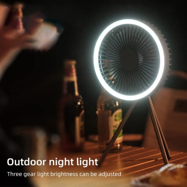 Hanging Dual-purpose Tripod Outdoor Fan Light USB Camping Tent Portable Small Ceiling Fan Camping Fan - Image 7