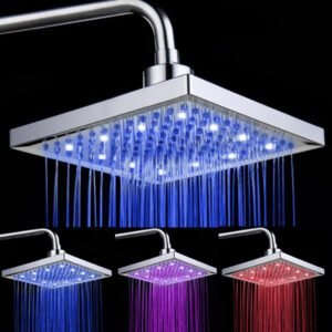 Color-Changing LED Shower Head  Stylish & Relaxing  LED Temperature Display