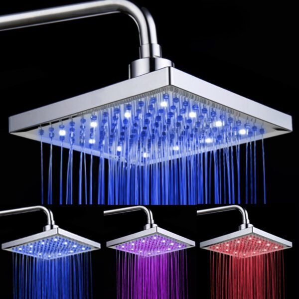 Color-Changing LED Shower Head  Stylish & Relaxing  LED Temperature Display