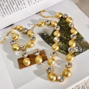 GenZ Women's Light Luxury Elegant Gold Necklace Middle-ancient Clavicle Chain