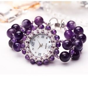 Stylish Amethyst Watch for Women – Elegant Design with a Touch of Luxury