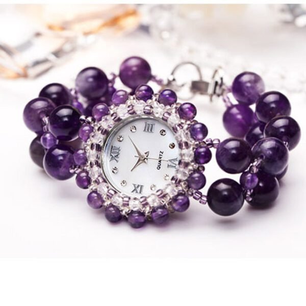 Stylish Amethyst Watch for Women – Elegant Design with a Touch of Luxury