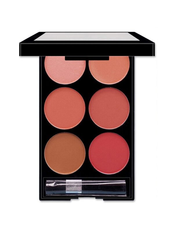 Six-Color Blush Palette  Multi-Shade Makeup for a Flawless Look - Image 2