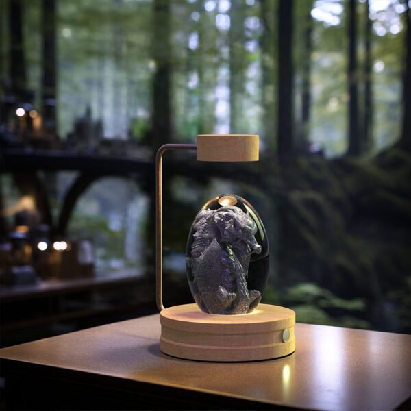 Crystal Ball Cosmic Dinosaur Indoor Night Light – USB Powered Warm Bedside Lamp for Birthday Gifts & Home Decor - Image 10