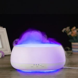 HOMEFISH 500ml Ultrasonic Aroma Diffuser – Colorful Light & Essential Oil Humidifier