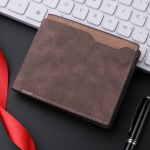 Two Fold Frosted Wallet Simple Multi-card-slot