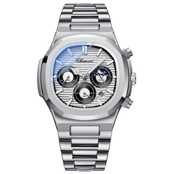 Multifunctional True Three Eyes Six-Pin Men’s Watch – Precision Engineering Meets Bold Style - Image 5