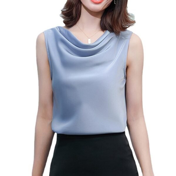 Turn Heads Effortlessly with the High-Elastic Satin Sexy Top – Silky, Sleek & Seductively Chic - Image 2
